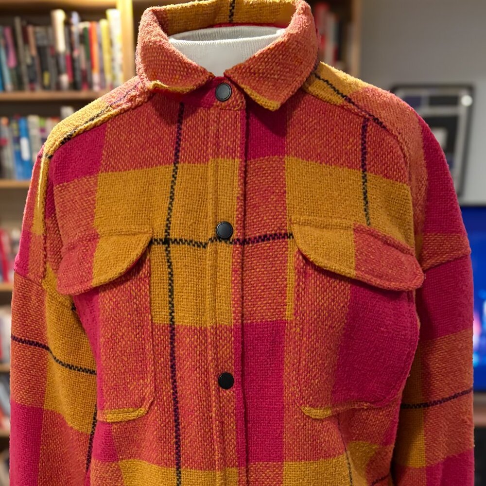 Scotch & Soda Pink & Yellow Check Jacket XS